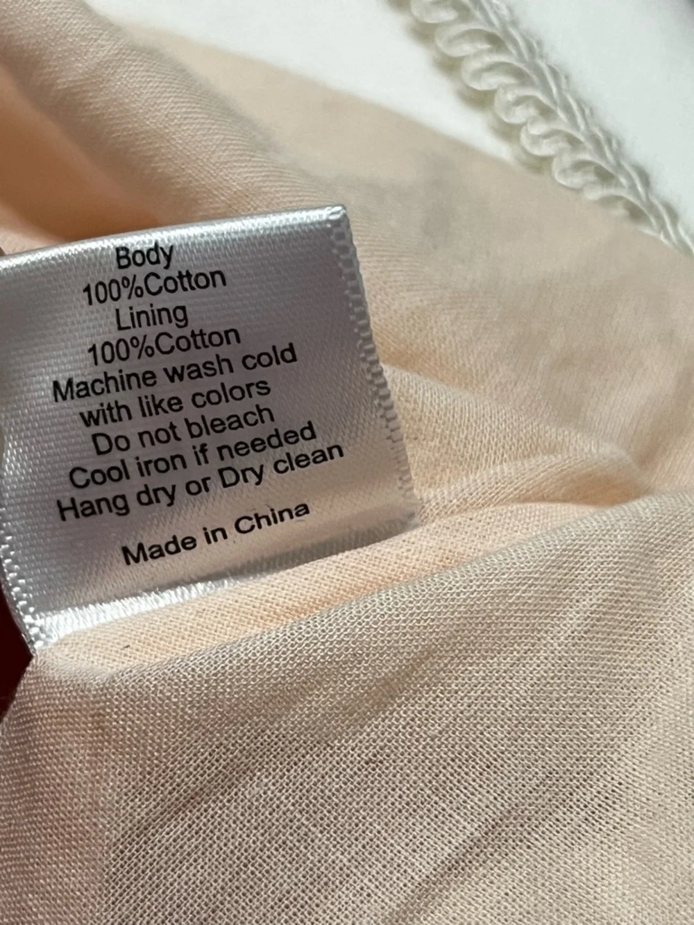 HUNTER BELL Braden Abstract Coral Cream Midi Dress (2023) - Picture 8 of 8